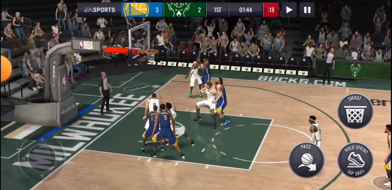 PLAYING NBA LIVE FOLLOW/LIKE