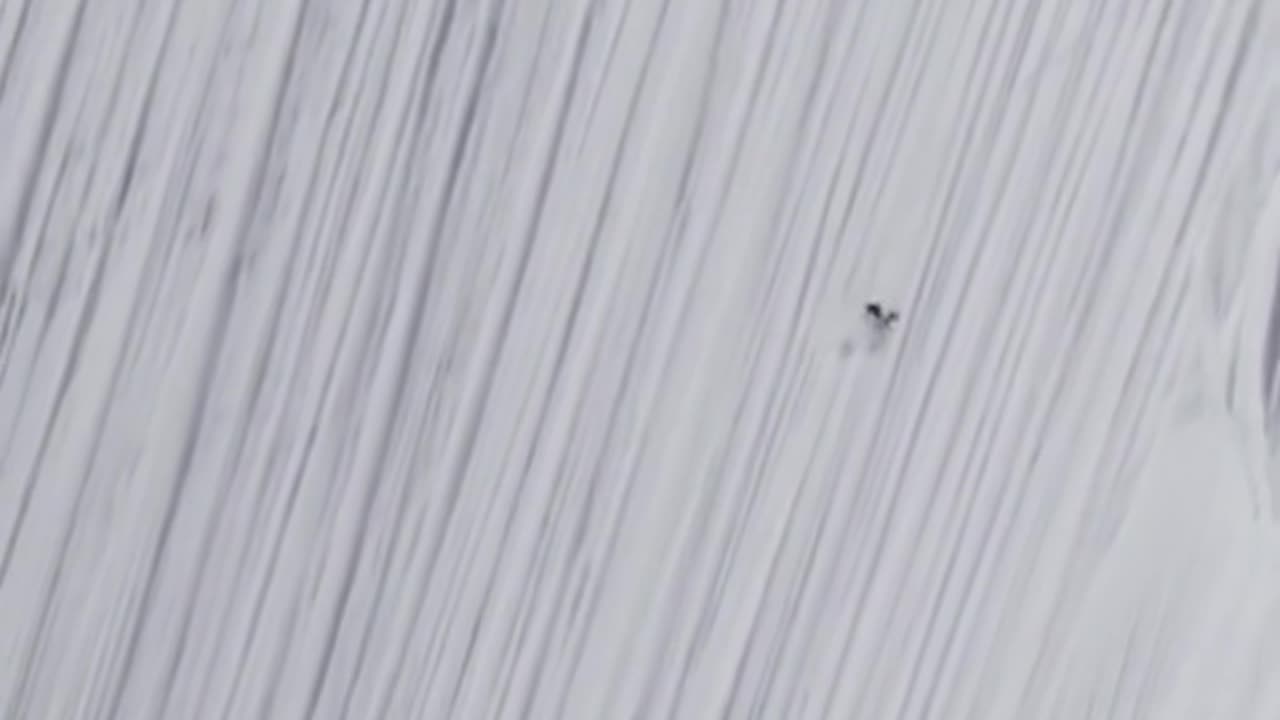 One of the steepest ski descends in the World