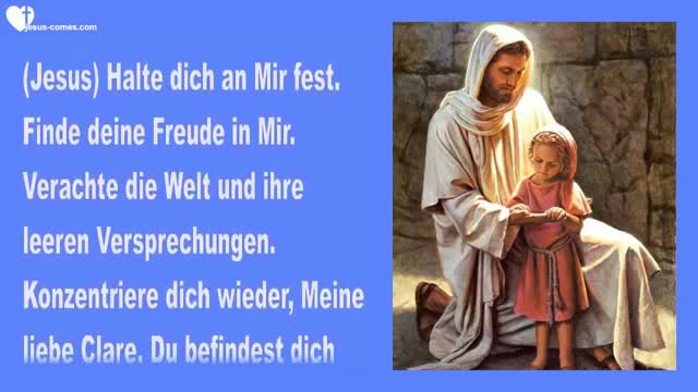 Gehört zu Mir... Nicht zur Welt ❤️ Liebesbrief von Jesus vom 2. Dezember 2017