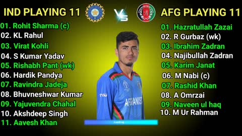 Asia Cup 2022 India vs Afghanistan playing 11 comparison Ind playing 11 vs Afg playing 11