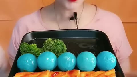 ASMR Mukbang satisfying video # food eating faster