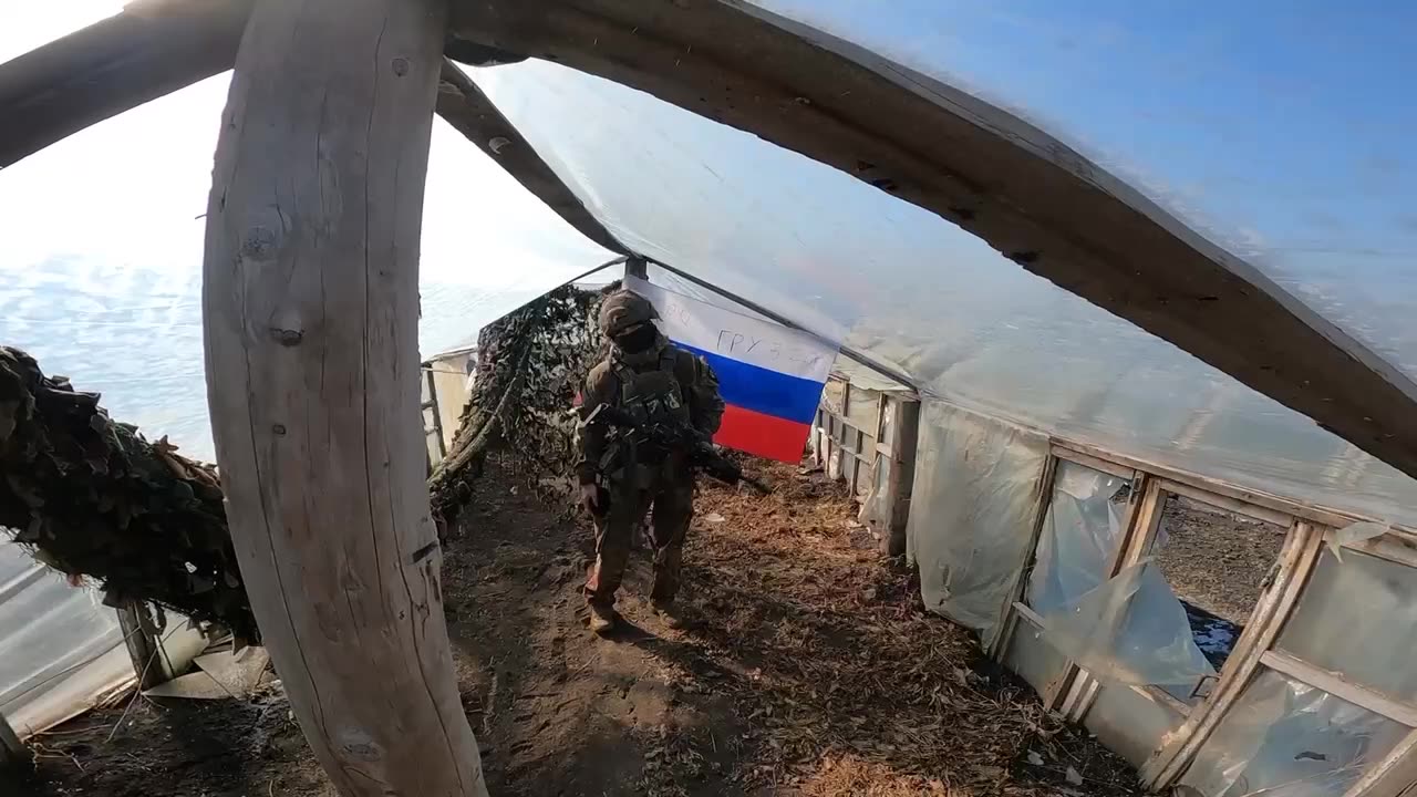 Removing Russian Flag From A Radio Tower Near Bakhmut