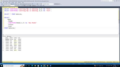 SQL Server SUBSTRING Function Tutorial