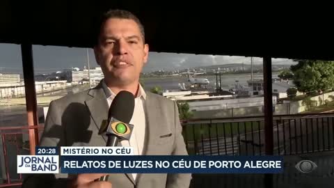 Luzes não identificadas no céu de Porto Alegre