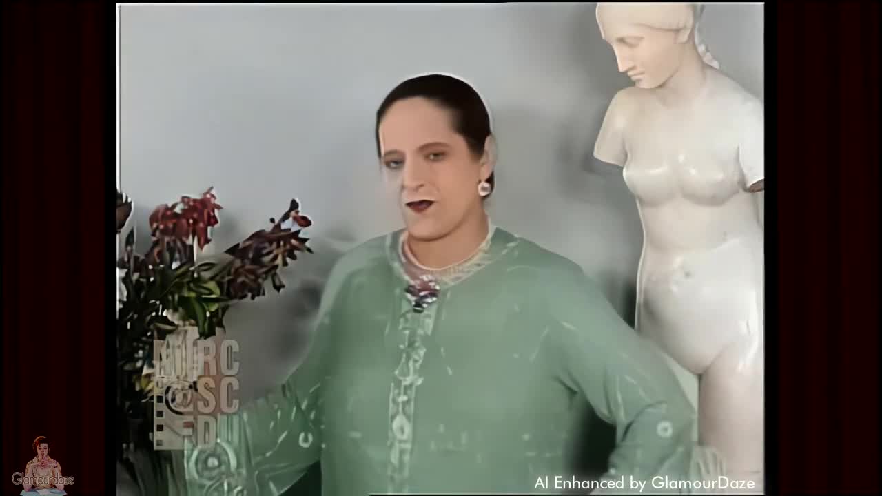 Helena Rubinstein Gives a Face Massage c. 1929 _ 4K Colorised Film