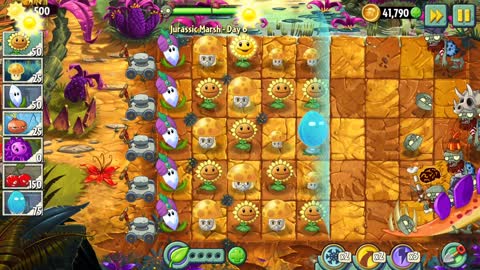 Plants Vs Zombies 2 - Jurassic Marsh Day 6