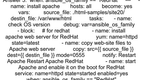 Ansible playbook to check operating system
