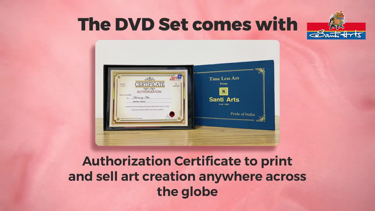 150+ Fabulous Artwork in DVDs by Santi Arts