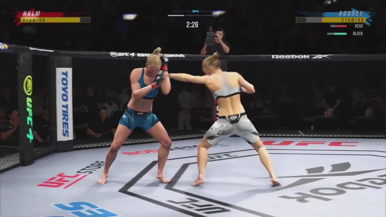 UFC 4 Ronda Rousey vs Holly Holm - Insane Knockout