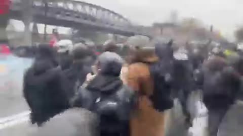 Canadians protest government mandates.