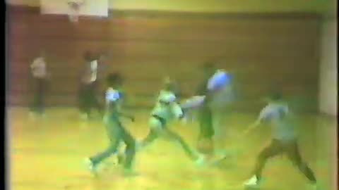 Circa 1980s - Kids Playing Basketball in an Indianapolis Gym