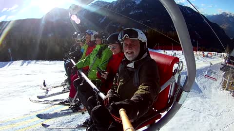 Skiing Goldeck with AM
