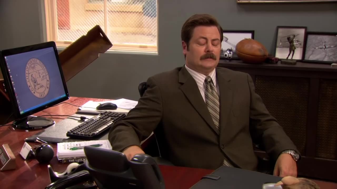 Ron Has A Hernia | Parks and Recreation |