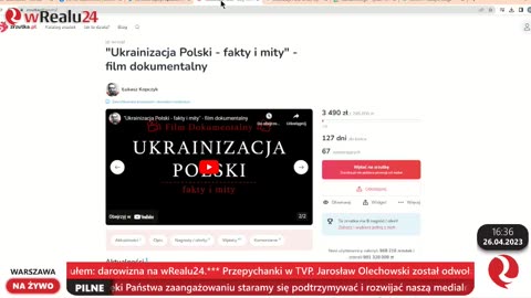 wRealu24: Ukrainizacja Polski to fakt, czy mit? Popołudniowy program wRealu24! – 26-04-2023