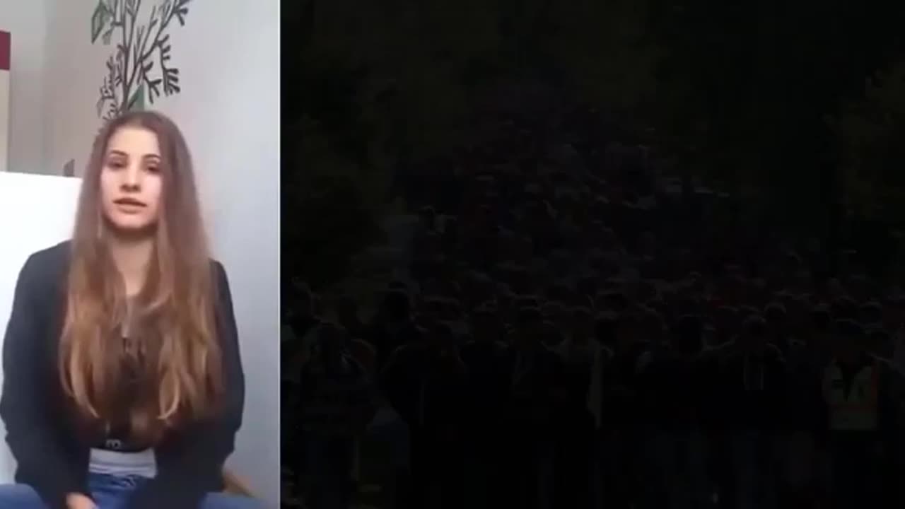 German girl distressed about Mass Immigration