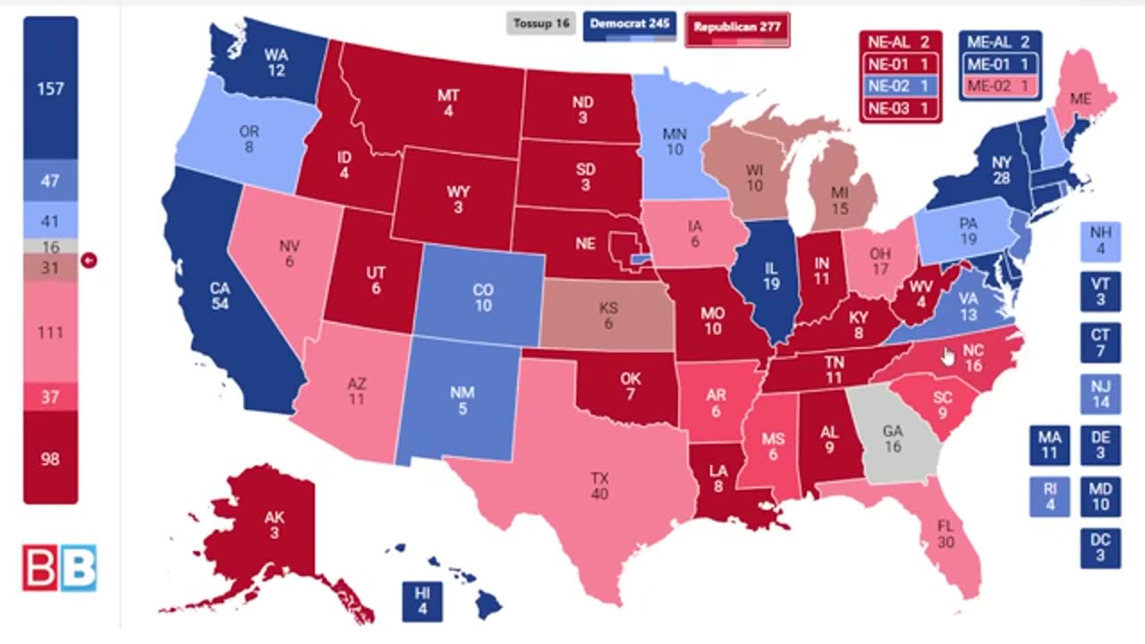 Trump Landslide Confirmed┃2024 Election Map