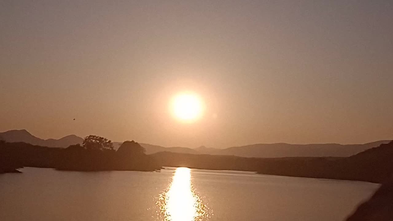 Sun set in best moment 🌅