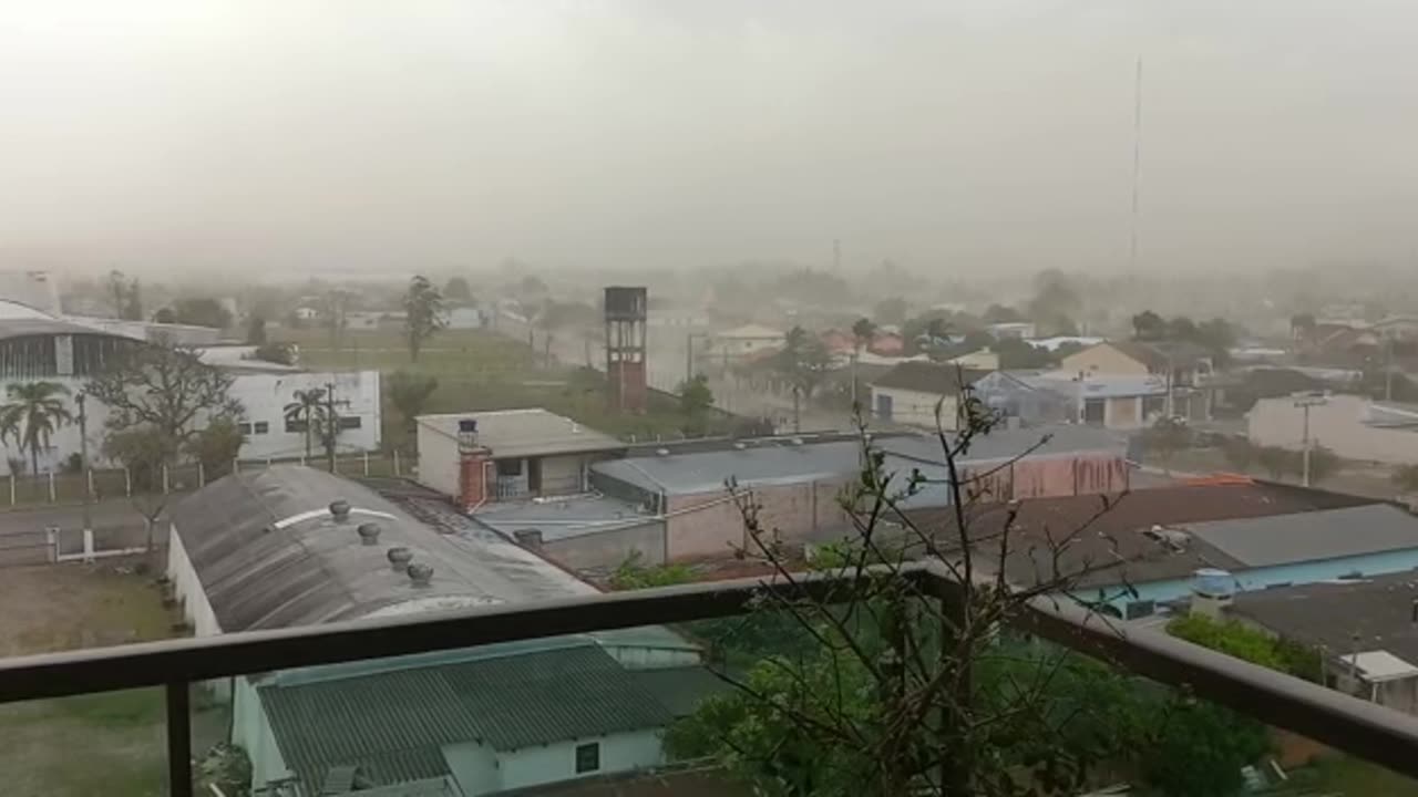 Sandstorm in Candelaria, Brazil - October 2022