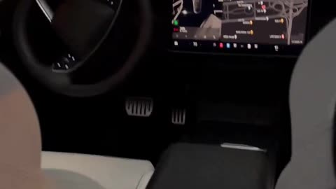 My first time sitting in the back seat while FSD drives me around in my new Model 3 Performance