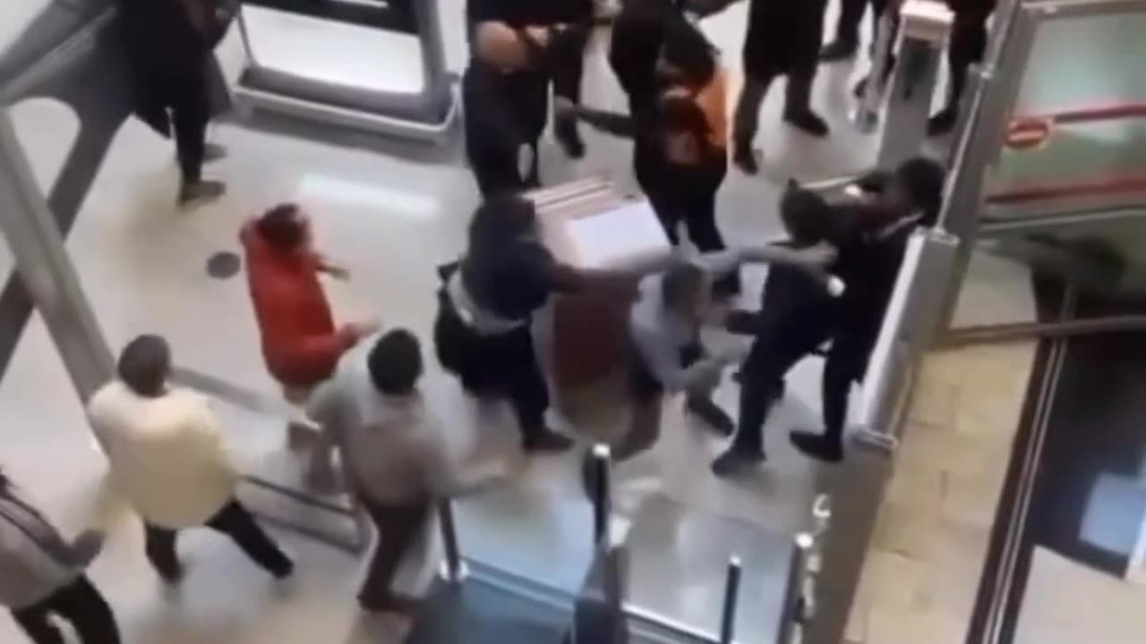 Illegal Aliens riot at a Paris Airport.