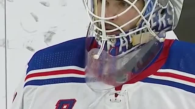 Shesterkin makes incredible save on Teravainen -23shorts