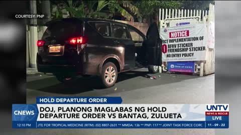 Hold departure order vs suspended BuCor chief Bantag at jail officer Zulueta, planong ilabas ng DOJ