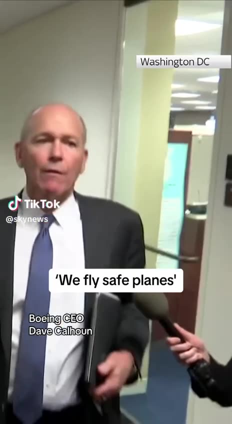 Boeing CEO Responds to Question About Recent Plane Incidents