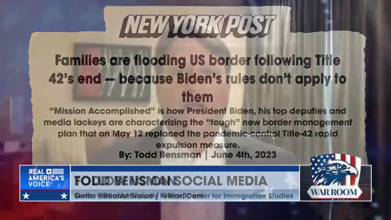 Todd Bensman Explains How Biden’s Policies Are Purposely Leading To Border Surge.
