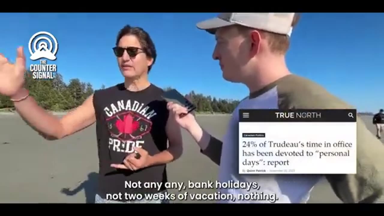 Unedited 13 Minute Justin Trudeau British Columbia Tofino Beach interview