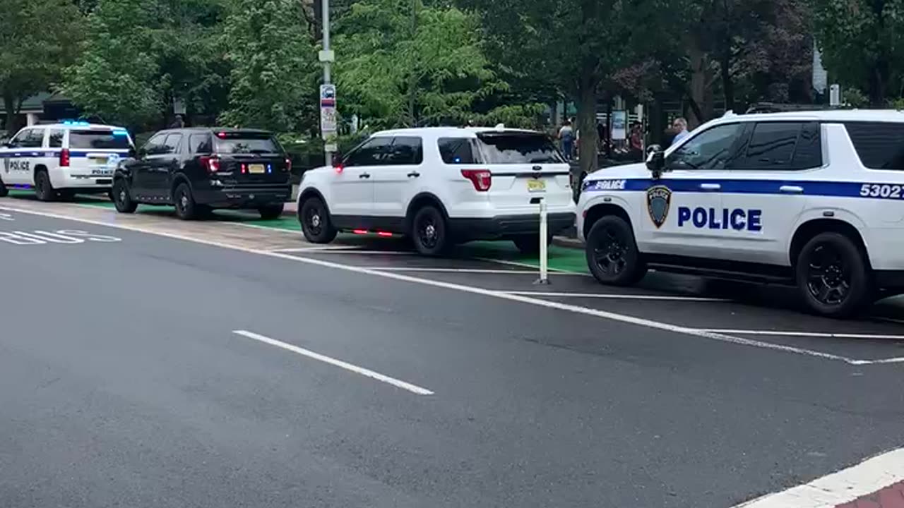 Major police presence, Newport Path