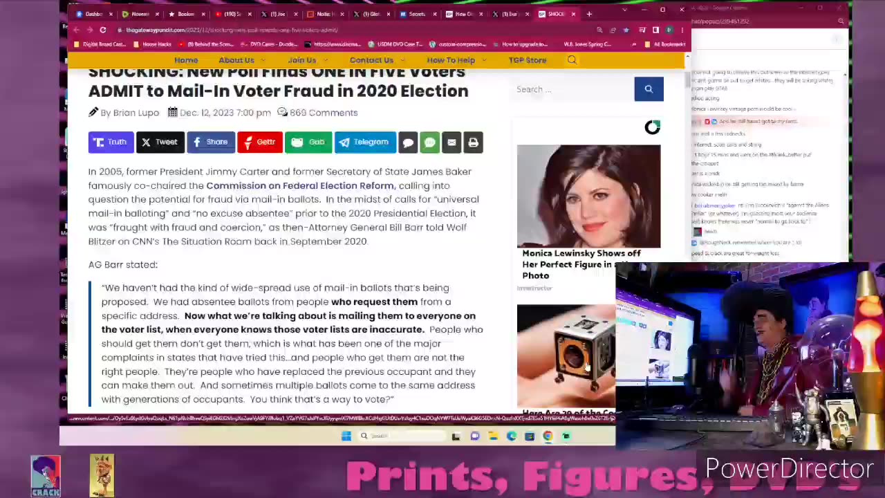 Most secure election in US history? 1 in 5 now admit to voter fraud!!