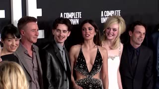 Timothee Chalamet talks playing Bob Dylan at biopic's premiere