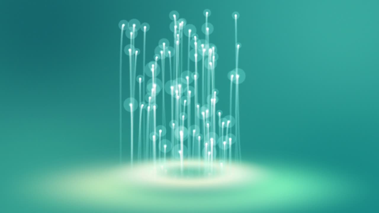 simulation of particles of light