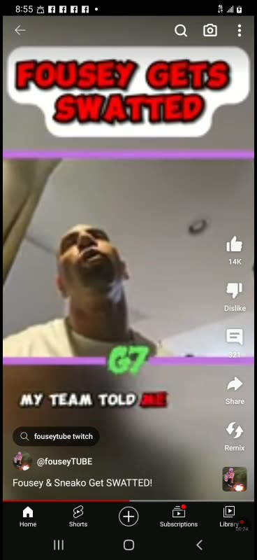 Fousey and sneako got swatted 9/22/23