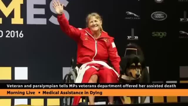 Canadian government won’t help install a stairlift for one of their own Army vets & Paralympiabs👀