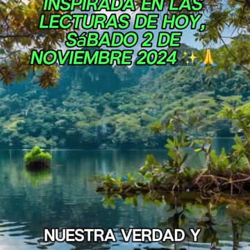 🙏✨Oración Inspirada en las Lecturas de Hoy ✨🙏