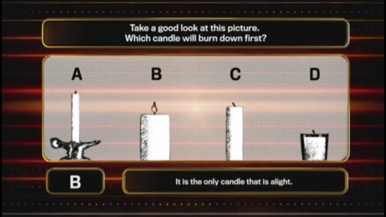 Which candle will burn down first