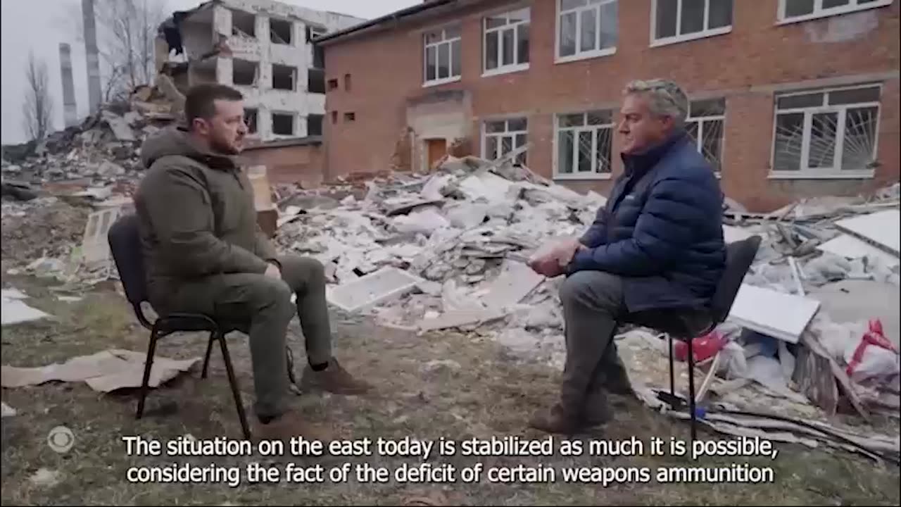 Zelenskyy Interview On CBS - 03/27/24