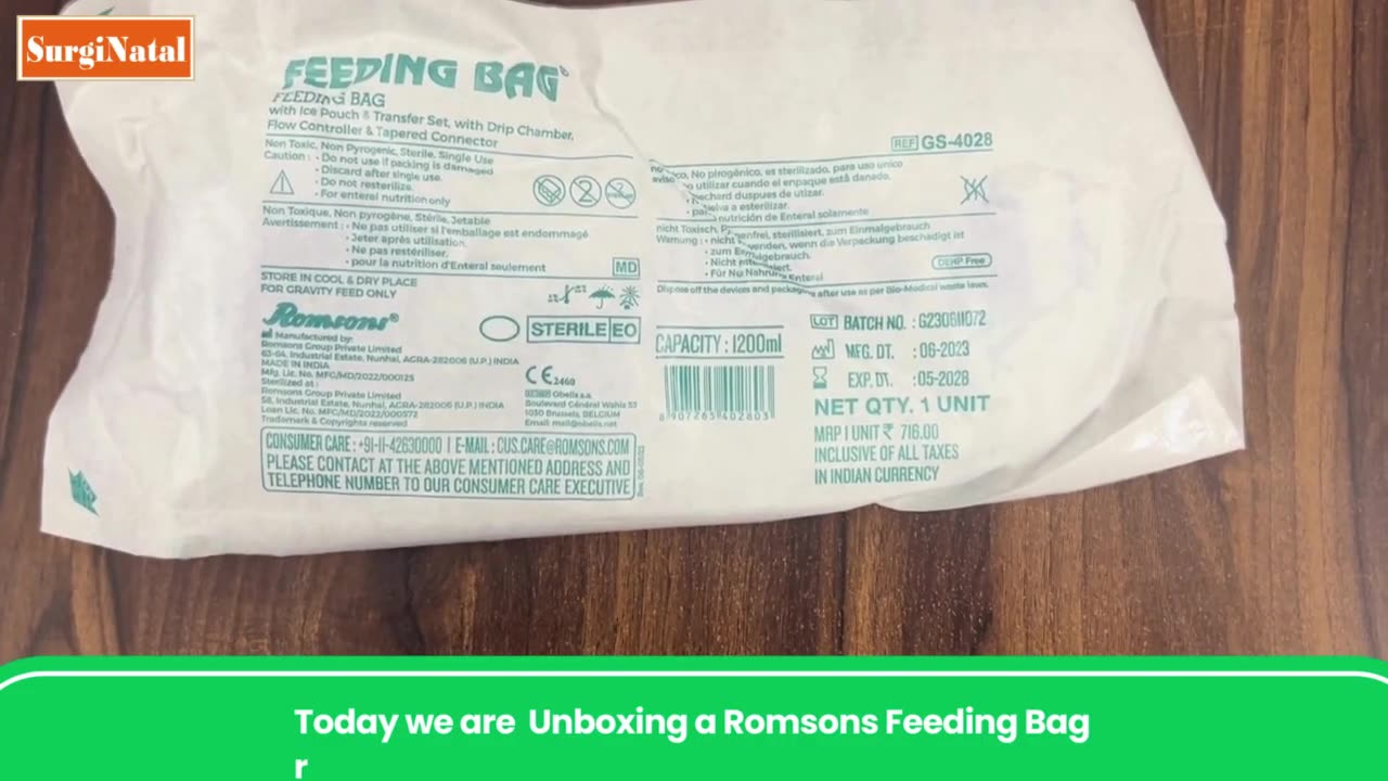 Buy Romsons Feeding Bag - Surginatal