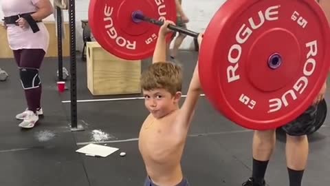 Kid knows how strong he isasfaf