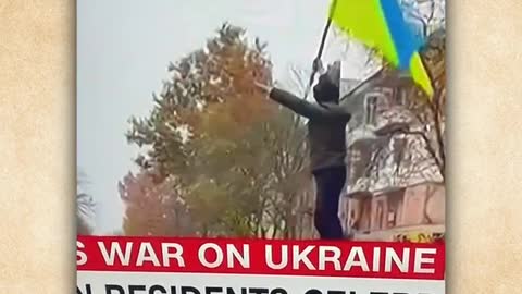 Ukrainian man was spotted performing a "Nazi salute" in Kherson