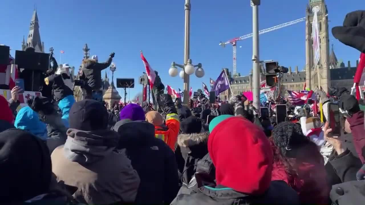 2 Trucker Freedom Convoy 30 2022 Mad Max Speech #Ottawa #freedomconvoy #gimbalfootage