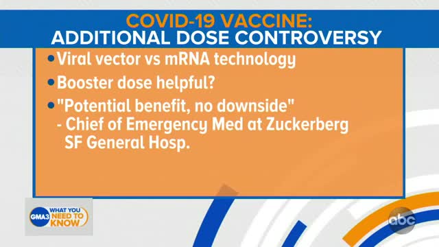 Controversy surrounding additional dose for J&J COVID-19 vaccine recipients