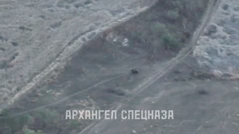 Destruction by an ATGM.
