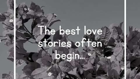 The best love stories often begin...