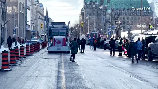 Truckers gather in Ottawa to protest vaccine mandate