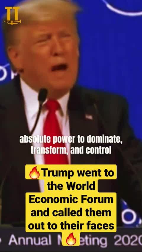 🔥Trump went to the World Economic Forum and called them out to their faces🔥