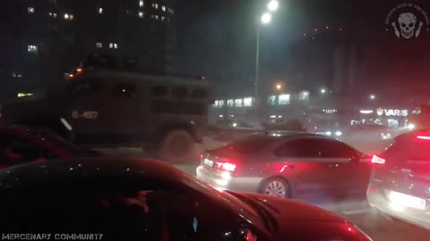 Now in Kiev, equipment is being taken to the streets in residential areas