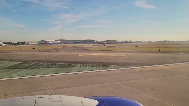 Takeoff from Houston Hobby on Southwest flight in January 2022