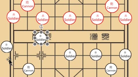 playing Chinese chess is so fun - set up the opening